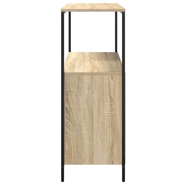 vidaXL badeværelsesskab med hylder 76,5x35x95 cm sonoma-eg
