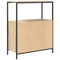Miniatyrbillede 9 af 11: vidaXL badeværelsesskab med hylder 76,5x35x95 cm sonoma-eg