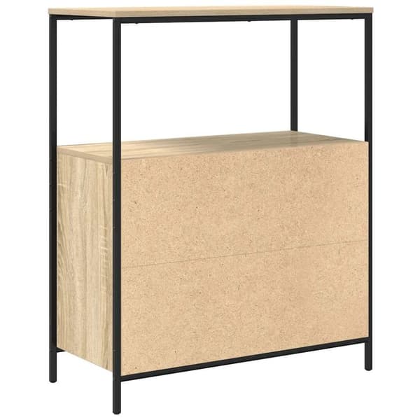 vidaXL badeværelsesskab med hylder 76,5x35x95 cm sonoma-eg