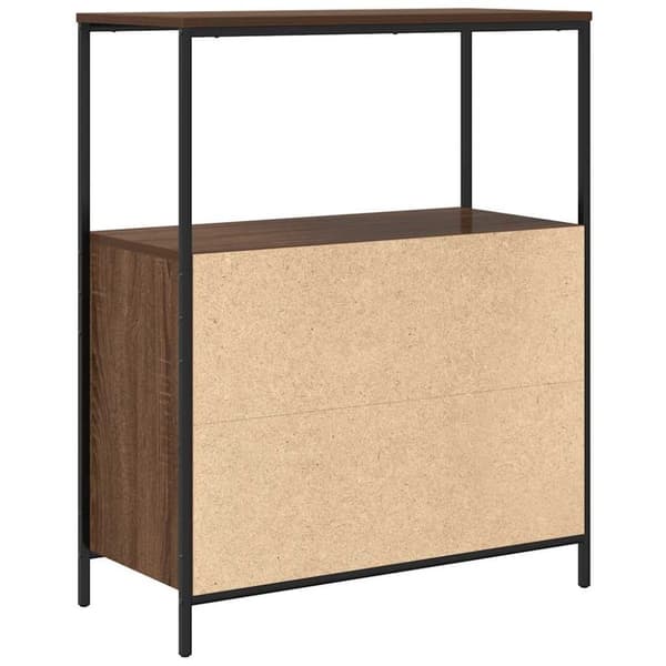 vidaXL Baderomsskap med hyller brun eik 76,5x35x95 cm