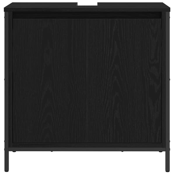 vidaXL håndvaskskab til badeværelse 60x34,5x60 cm sort