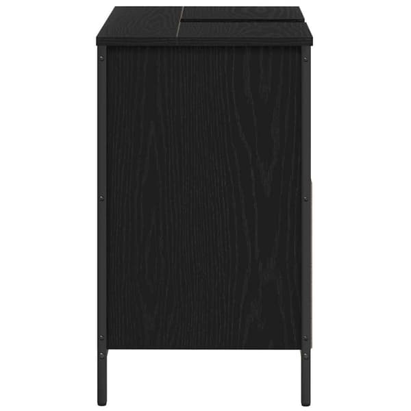 vidaXL håndvaskskab til badeværelse 60x34,5x60 cm sort
