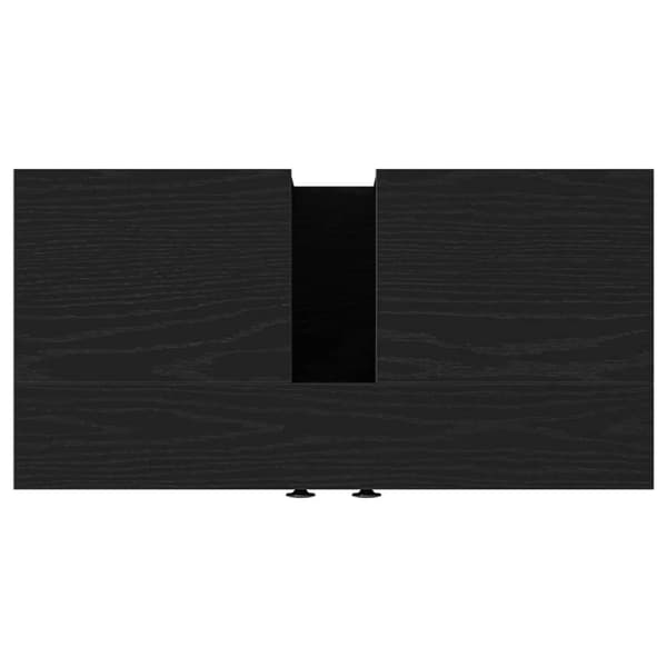 vidaXL Servantskap svart eik 60x30x60 cm konstruert tre