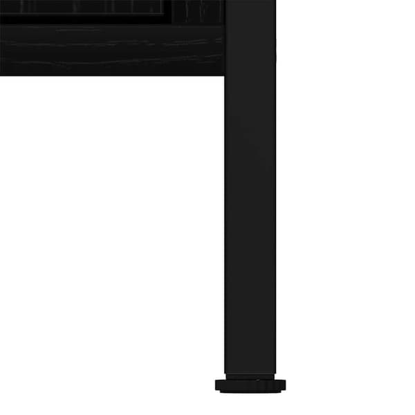 vidaXL Servantskap svart eik 60x30x60 cm konstruert tre