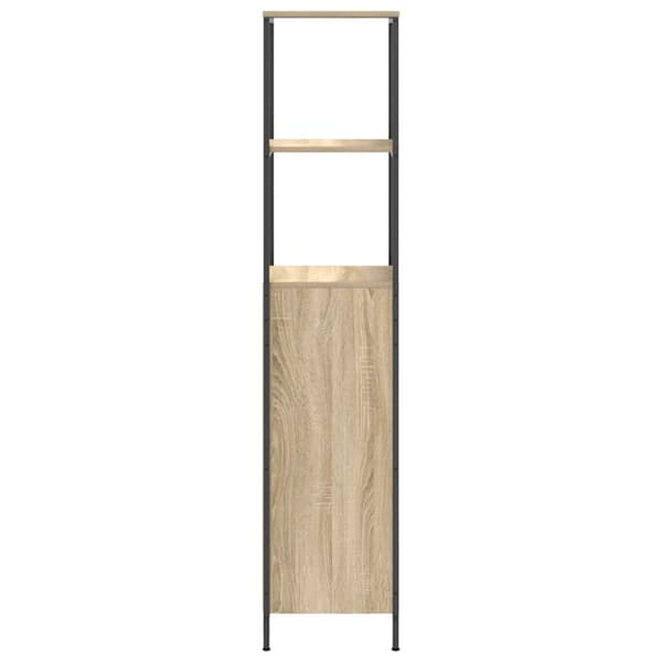 vidaXL Baderomsskap med hyller sonoma eik 36x35x165 cm
