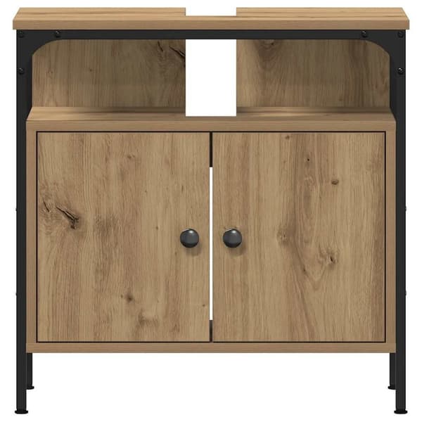 vidaXL Servantskap artisan eik 60x30x60 cm konstruert tre