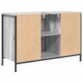 Miniatyrbillede 9 af 11: vidaXL håndvaskskab med skuffer 90x34,5x60 cm grå sonoma-eg