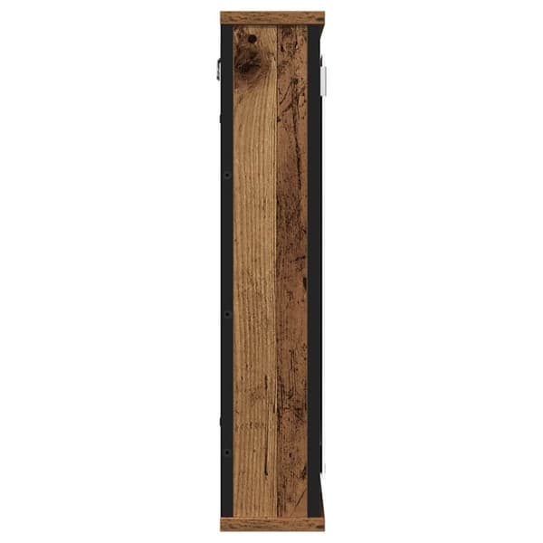 vidaXL Kylpyhuoneen peilikaappi vanha puu 42x12x60 cm tekninen puu