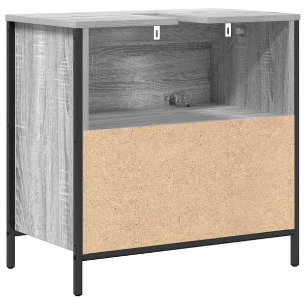 vidaXL Kylpyhuoneen allaskaappi laatikoilla harmaa sonoma 60x34,5x60cm