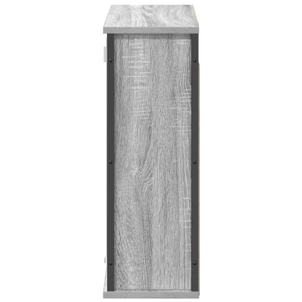 vidaXL kylpyhuoneen seinäkaappi peiliharmaa sonoma 60x21x60 cm