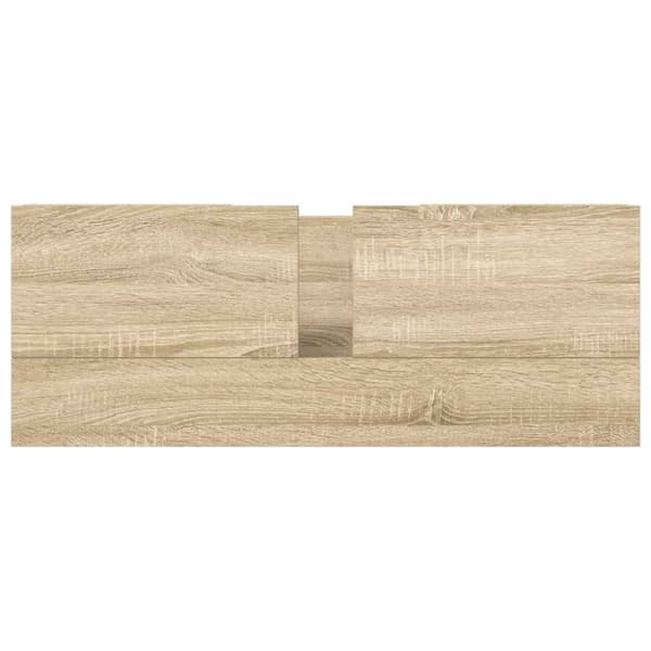vidaXL håndvaskskab med skuffer 90x34,5x60 cm sonoma-eg