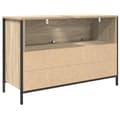 Miniatyrbillede 9 af 11: vidaXL håndvaskskab med skuffer 90x34,5x60 cm sonoma-eg