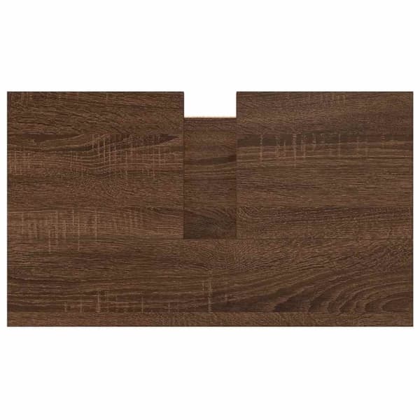 vidaXL Tvättställsskåp för badrum brun ek 60x34,5x60 cm