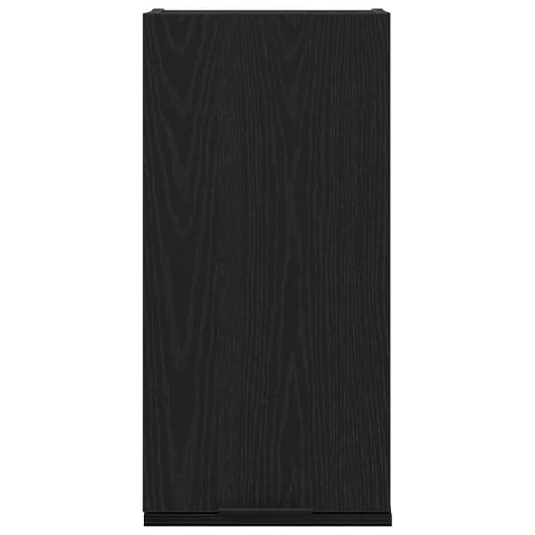 vidaXL Vegghengt skap svart eik 32x20x67 cm konstruert tre