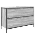 Miniatyrbillede 1 af 11: vidaXL håndvaskskab med skuffer 90x34,5x60 cm grå sonoma-eg