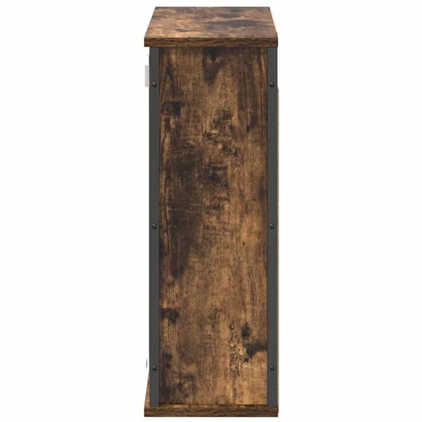 vidaXL kylpyhuoneen seinäkaappi peilillä savustammi 60x21x60 cm