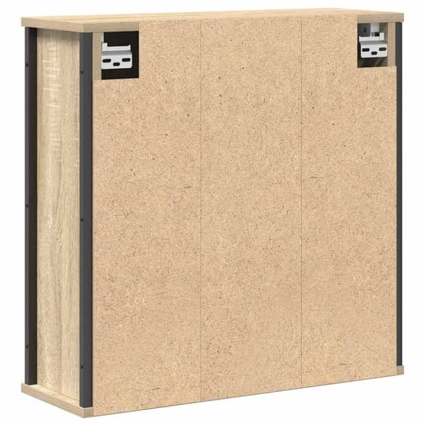 vidaXL vægskab til badeværelse med spejl 60x21x60 cm sonoma-eg