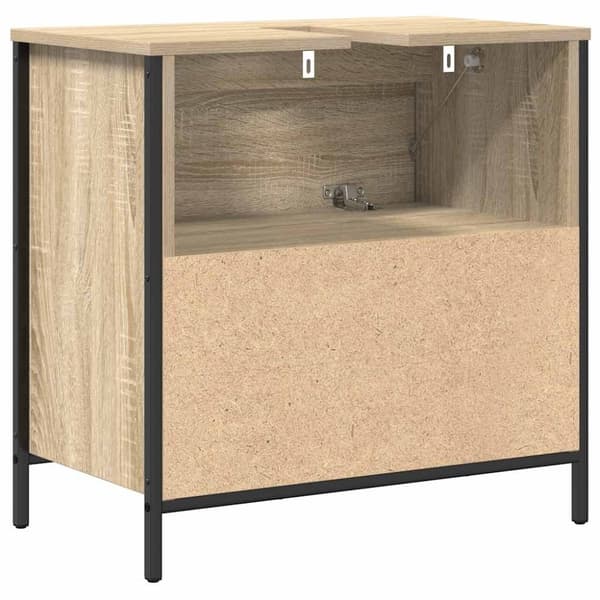vidaXL Baderomsservantskap med skuffer sonoma eik 60x34,5x60 cm