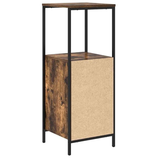 vidaXL Baderomsskap med hyller røkt eik 36x35x95 cm