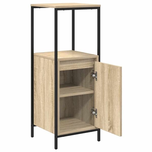 vidaXL badeværelsesskab med hylder 36x35x95 cm sonoma-eg