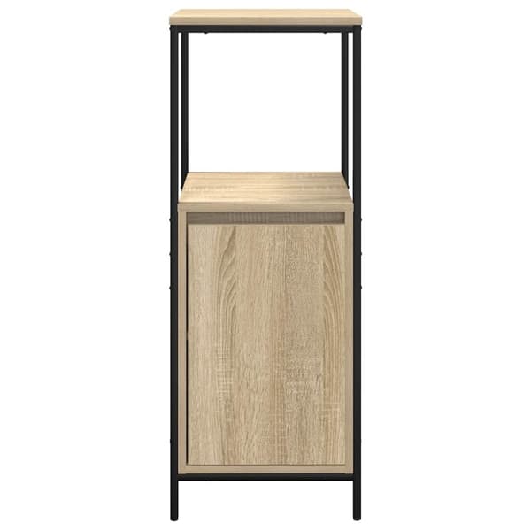 vidaXL Baderomsskap med hyller sonoma eik 36x35x95 cm