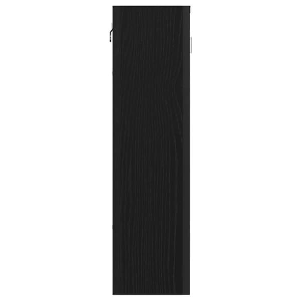 vidaXL Baderomsskap med speil svart eik 60x16x60 cm konstruert tre