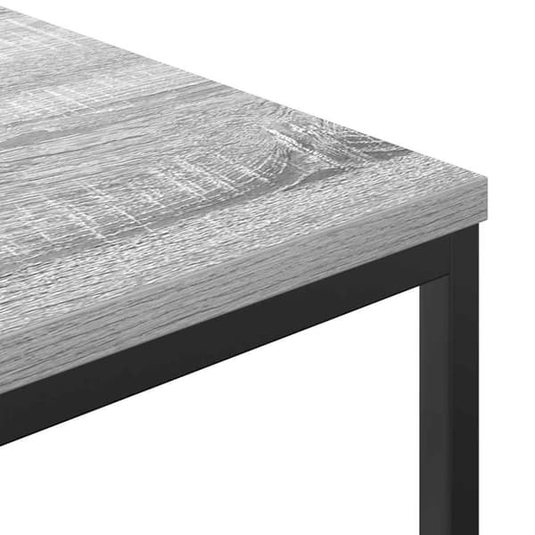 vidaXL badeværelsesskab med hylder 76,5x35x95 cm grå sonoma-eg