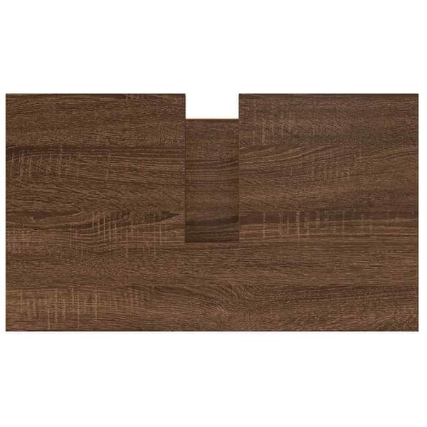 vidaXL Baderomsservantskap med skuffer brun eik 60x34,5x60 cm