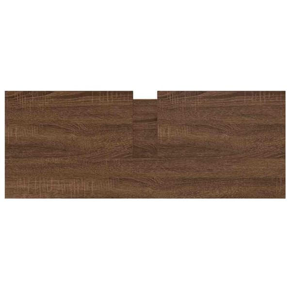 vidaXL håndvaskskab med skuffer 90x34,5x60 cm brun egetræsfarve