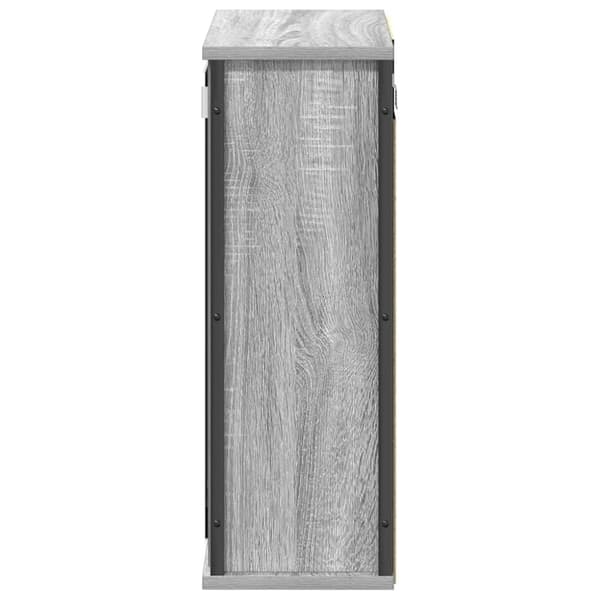 vidaXL kylpyhuoneen seinäkaappi peiliharmaa sonoma 50x21x60 cm