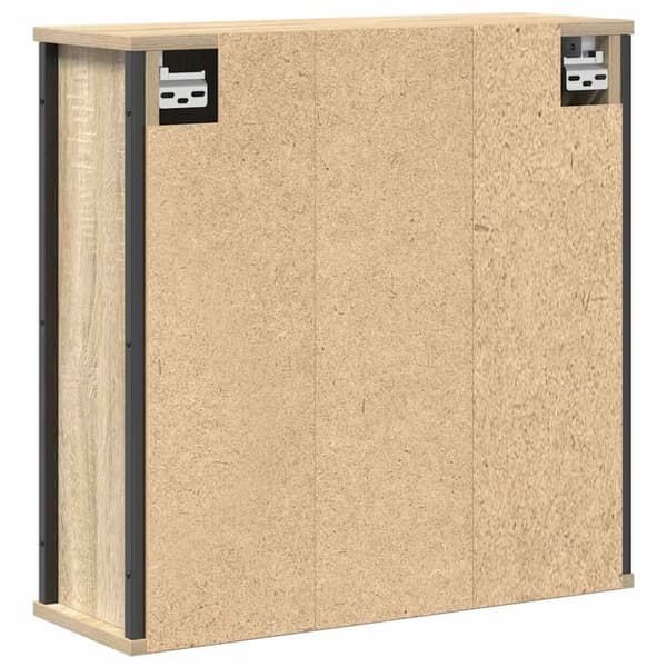 vidaXL Baderomsskap med speil sonoma eik 50x21x60 cm
