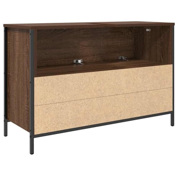vidaXL Baderomsservantskap med skuffer brun eik 90x34,5x60 cm