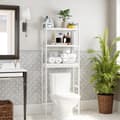 Miniatyrbillede 3 af 6: Toilet reol, SONGMICS, 63x26x163 cm, Hvid.