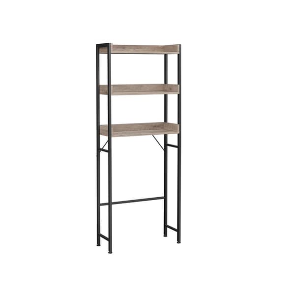 Reol, BTS002B01, 63x25 cm, Greige-Sort