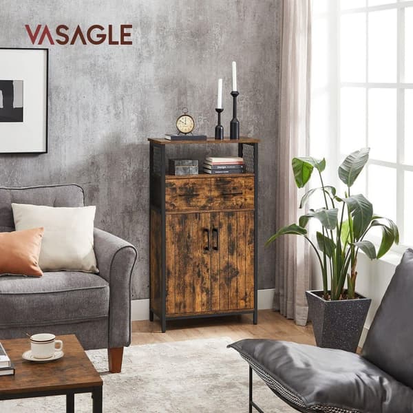 Sidobord, VASAGLE, 60x30x108 cm, Brun