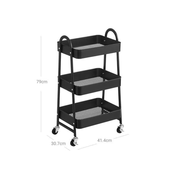 Rullebord, SONGMICS BSC068B01, 41x30 cm, Sort