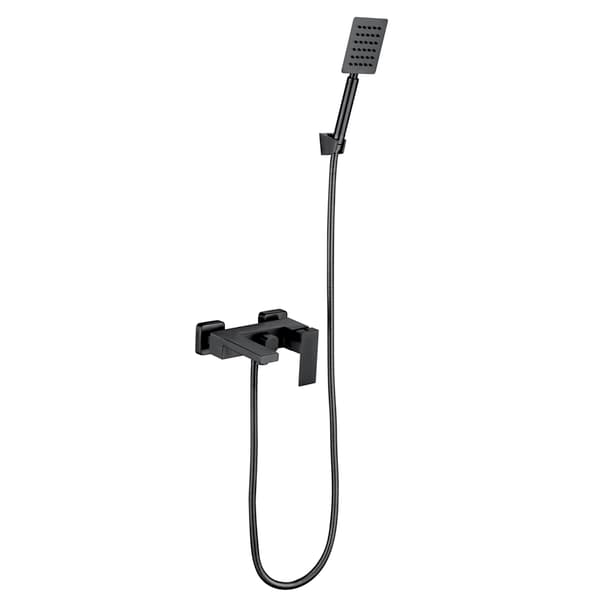 WEZER PRO3B-02-SORT badekarsarmatur med brusesæt