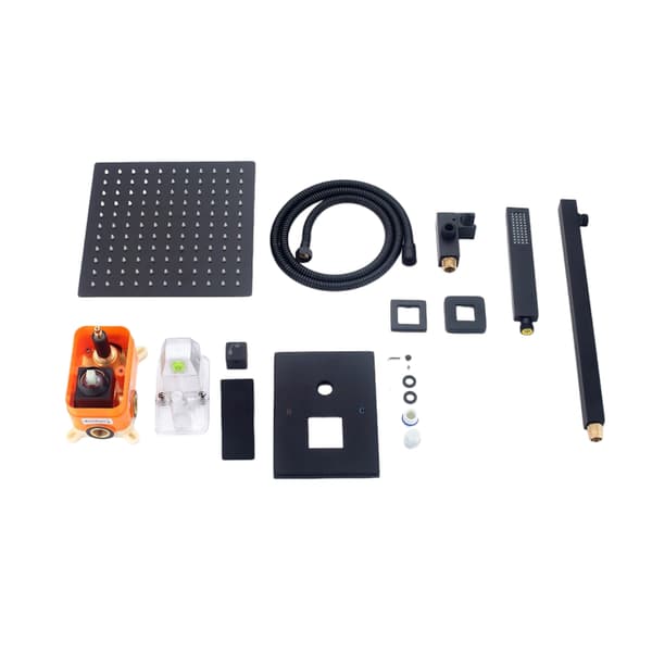 WEZER PRO17B-02-SVART dolt duschset