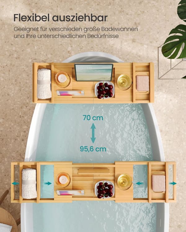 Badekarshylde, SONGMICS, 70x95.6 cm, Beige
