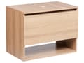 Miniatyrbillede 1 af 10: Badeværelsesskab under håndvask i lysebrun fiberplade med opbevaring