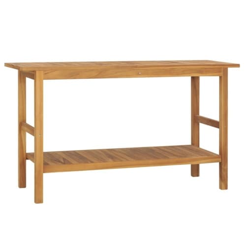 Badrumsunderskåp massiv teak 132x45x75 cm