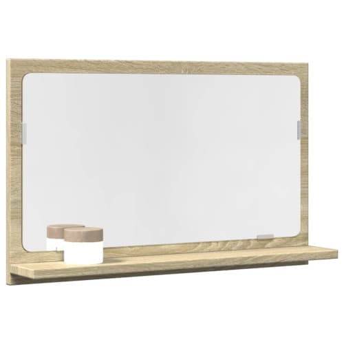 Spegelskåp för badrum sonoma-ek 60x11x37 cm konstruerat trä