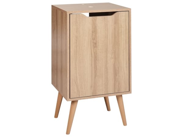 Servantskap Lysebrunt MDP 45 x 80 cm Baderomsoppbevaring med Hyller