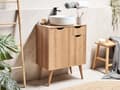 Miniatyrbilde 2 av 11: Servantskap Hvit MDP 60 x 80 cm Oppbevaring med Hylle til Baderom