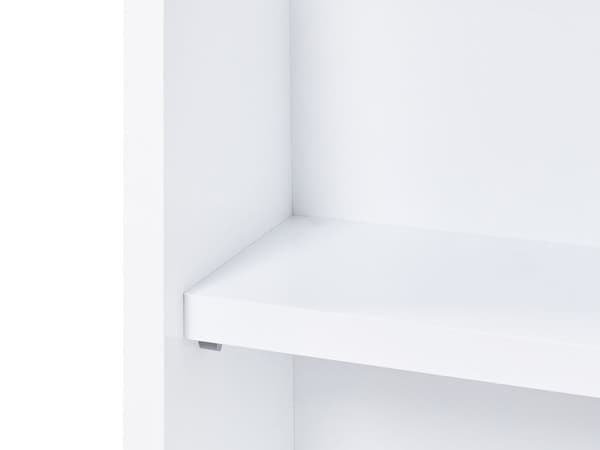 Væghængt badeværelsesskab med spejl Hvid MDP 60 x 60 cm Opbevaring Skandinavisk stil