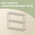 Miniatyrbillede 5 af 5: Badeværelse hylde, badeværelse hylde, plantehylde med 3 justerbare hylder