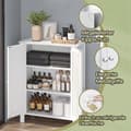 Miniatyrbillede 4 af 5: Badeværelsesmøbler, fritliggende badeværelseskab, opbevaringsskab