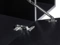 Miniatyrbillede 9 af 10: Vaskeskab Sort Træ 80 cm Bred Underskab til Vask Badeværelsesskab med Låge Moderne Skab til under Håndvask Baderum med Opbevaring
