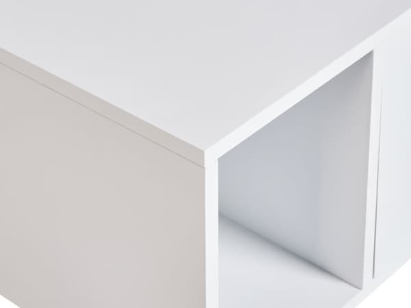 Vaskeskab Hvid Træ 80 cm Bred Underskab til Vask Badeværelsesskab med Låge Moderne Skab til under Håndvask Baderum med Opbevaring