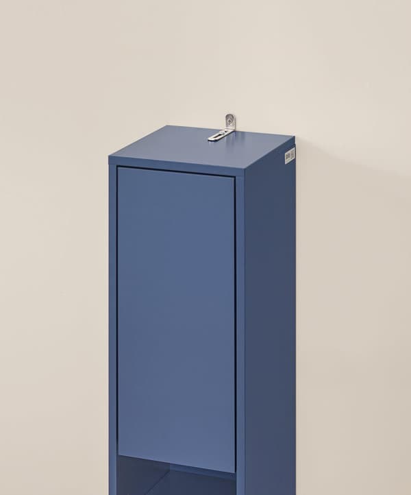 Korkea kaappi, BZR34-B, 20x180x20 cm, Valkoinen